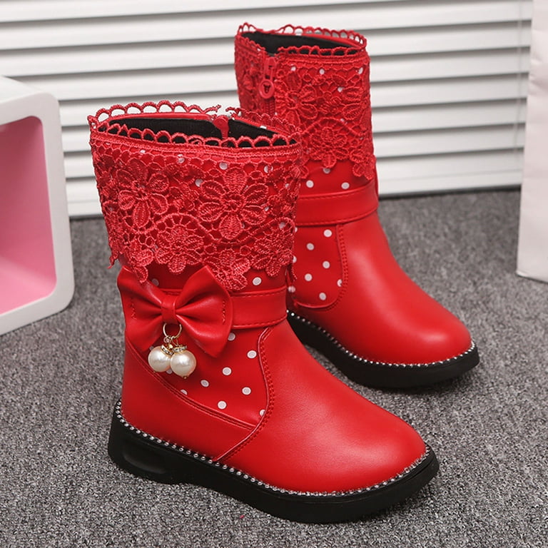 Ladies red sales boots size 6