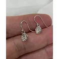 thumbnail image 2 of 2Ct Round Cut White Lab Created Diamond Drop Dangle Hook Earring 14K White Gold Plated, 2 of 2