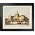 thumbnail image 1 of Framed Print: Burnet House ; Hotel Burnet, Cincinnati, Ohio, circa 1850, 1 of 3
