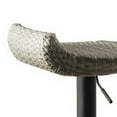 thumbnail image 3 of Max 34 Inch Outdoor Barstool, Gray Resin Woven Wicker, Foldable, Set of 2- Saltoro Sherpi, 3 of 5