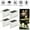 Warm White, variant on 4x Solar LED Bright Deck Lights Outdoor Garden Patio Railing Decks Path Lighting