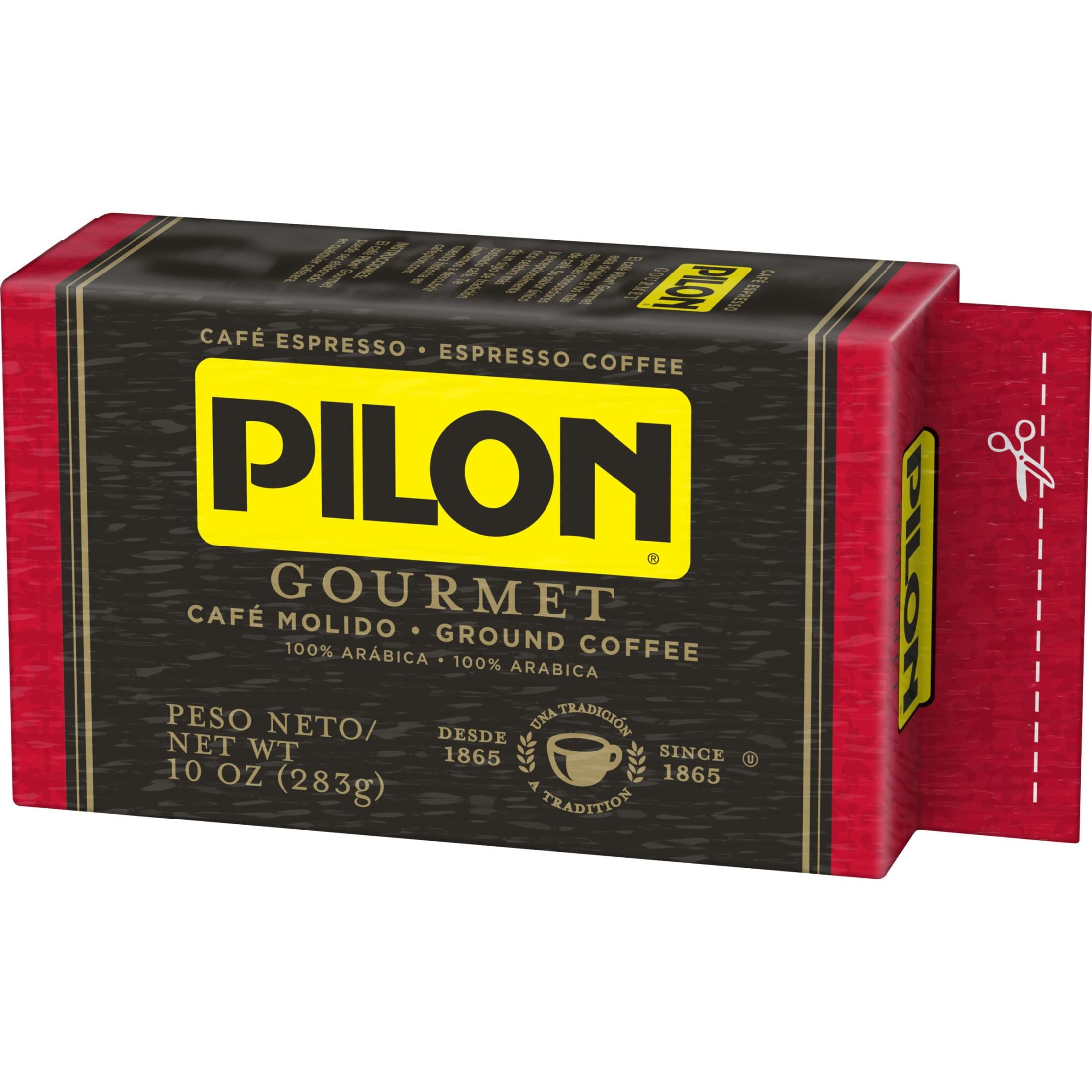 Pilon Gourmet Espresso, 100% Arabica Coffee, 10 oz Brick