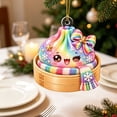 thumbnail image 7 of Glitter Acrylic Dumpling Squishies Ornament 2026 for Christmas Tree Decor, Cute Dumpling Christmas Hanging Xmas Tree Decor Gift for Family, 7 of 7