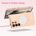 thumbnail image 2 of Magnetic Case for Samsung Galaxy S24 Ultra [Compatible with MagSafe] Heart Design Soft TPU Electroplated Cover Anti-Scratch Shockproof Case for Galaxy S24 Ultra 6.8 Inch - Pink, 2 of 14