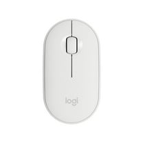 Logitech Pebble i345 Wireless Mouse for iPad, White, White
