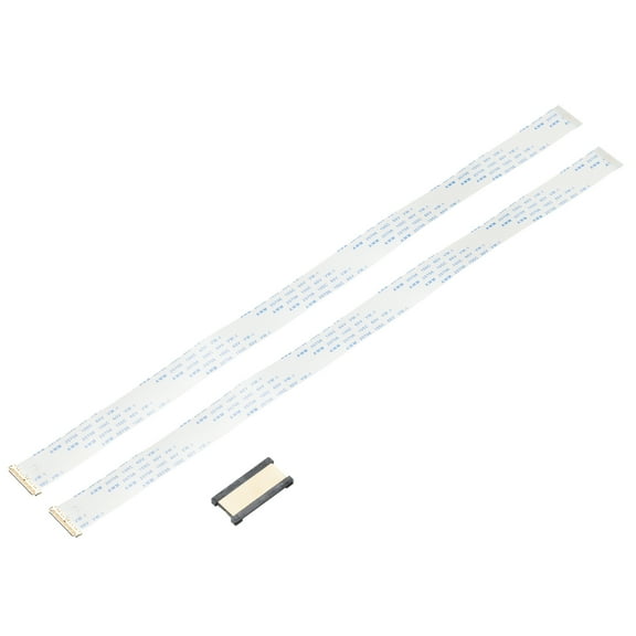 2Pcs EDP Wire FFC Flexible Flat Cable with Extend Adapter 30 Pins 0.5mm Pitch 300mm I-PEX B-Type for LCD TV