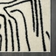 thumbnail image 3 of Abani Deco Collection Black 4' x 6' Abstract Lines Modern Area Rug, 3 of 11