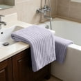thumbnail image 4 of Yhmxh Large Ribbed Microfiber Bath Towel, 55.1x27.6in Ultra Soft Quick Dry Absorbent Bath Sheet, Oversized Plush Coral Fleece Towel for Shower, Spa, Gym, Travel and Beach (Machine washable), 4 of 6