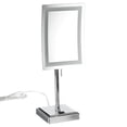 thumbnail image 5 of Jerdon Lighted Makeup Mirror with 5X Magnification - Rectangular Tabletop Vanity Mirror with Bright LED Lighting, Chrome Finish, 6.5" x 9" - Model JRT910CL, 5 of 10