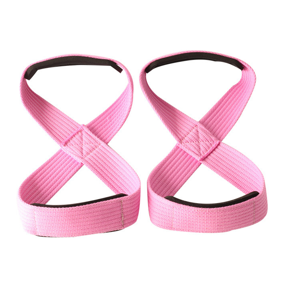 Padded Figure 8 Deadlift Training Straps PullUps Straps for Gym