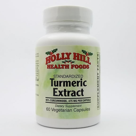 Holly Hill Health Foods, Standardized Turmeric Extract, 500 mg, 60 Vegetarian Capsules