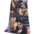 thumbnail image 3 of Rhea Wrestler Ripley Throw Blanket Lightweight Air Conditioner Blanket King Size Blankets for All Seasons Funny Blankets for Office for Running 40"x30", 3 of 8