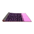 thumbnail image 2 of Ahgly Company Indoor Round Abstract Purple Modern Area Rugs, 5' Round, 2 of 4