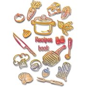 Recipes book: Recipe binder: Elegant recipe holder to Write In Recipe cards, chic Food Graphics design, Document all You
