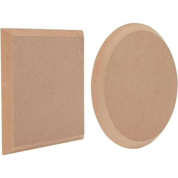 2Pcs 2 Style Dish Plate Slump Mold 7.9x7.9 Inch Ceramic Clay Drying Board Flat Round & Square Pottery Molds for Clay Ceramics Plate Forming Molds for Clay Ceramics Making Handbuliding Plates diy