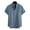 Blue, variant on Men's Short Sleeve Button-down Casual Henley Shirts