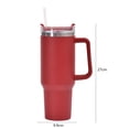 thumbnail image 3 of Termo Taza Taza de paja de café de acero inoxidable portátil de gran capacidad de 40 oz para viajes al aire libre Likrtyny Para estrenar, 3 of 6