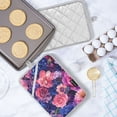 thumbnail image 5 of Yayeee Pot Holders Kitchen Heat Resistant with Pockets 7"x9.8" Cotton Oven Cooking Hot Pads, Vibrant Art Flowers, 5 of 7