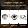 thumbnail image 3 of CIMAXIC 1 Ensemble de Réchaud à Chocolat Casserole à Fromage et Fondue Réchaud à Fromage et Fondue Réchaud Portable,9.84"X7.09"X3.15 Pouces, 3 of 4