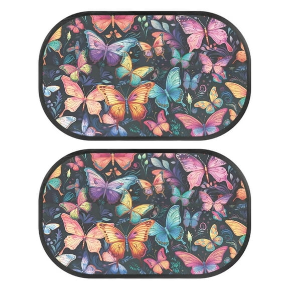 JOAIFO Butterfly Car Window Shades for Side Window Baby Kids Car Accessories, Stylish Sunscreen Shade, Glare and Heat Easy Install and Removal