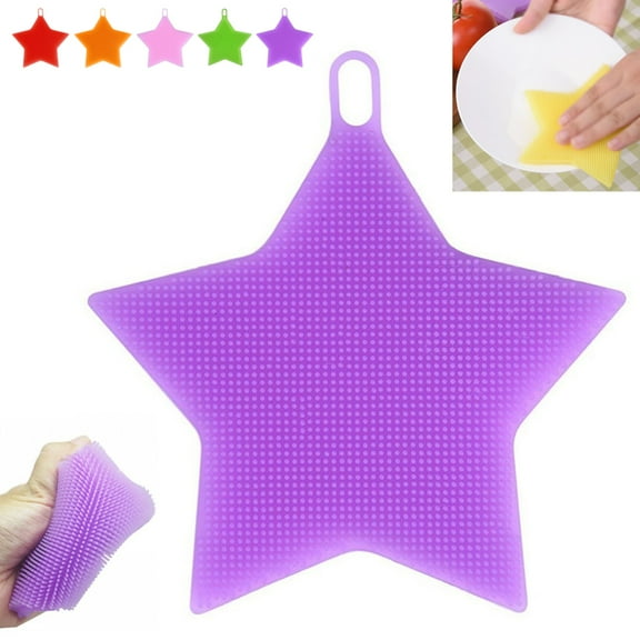 Silicone Sponge Dish Washing Kitchen Gadget Scrubber Sponges Dish Brush Sponge
