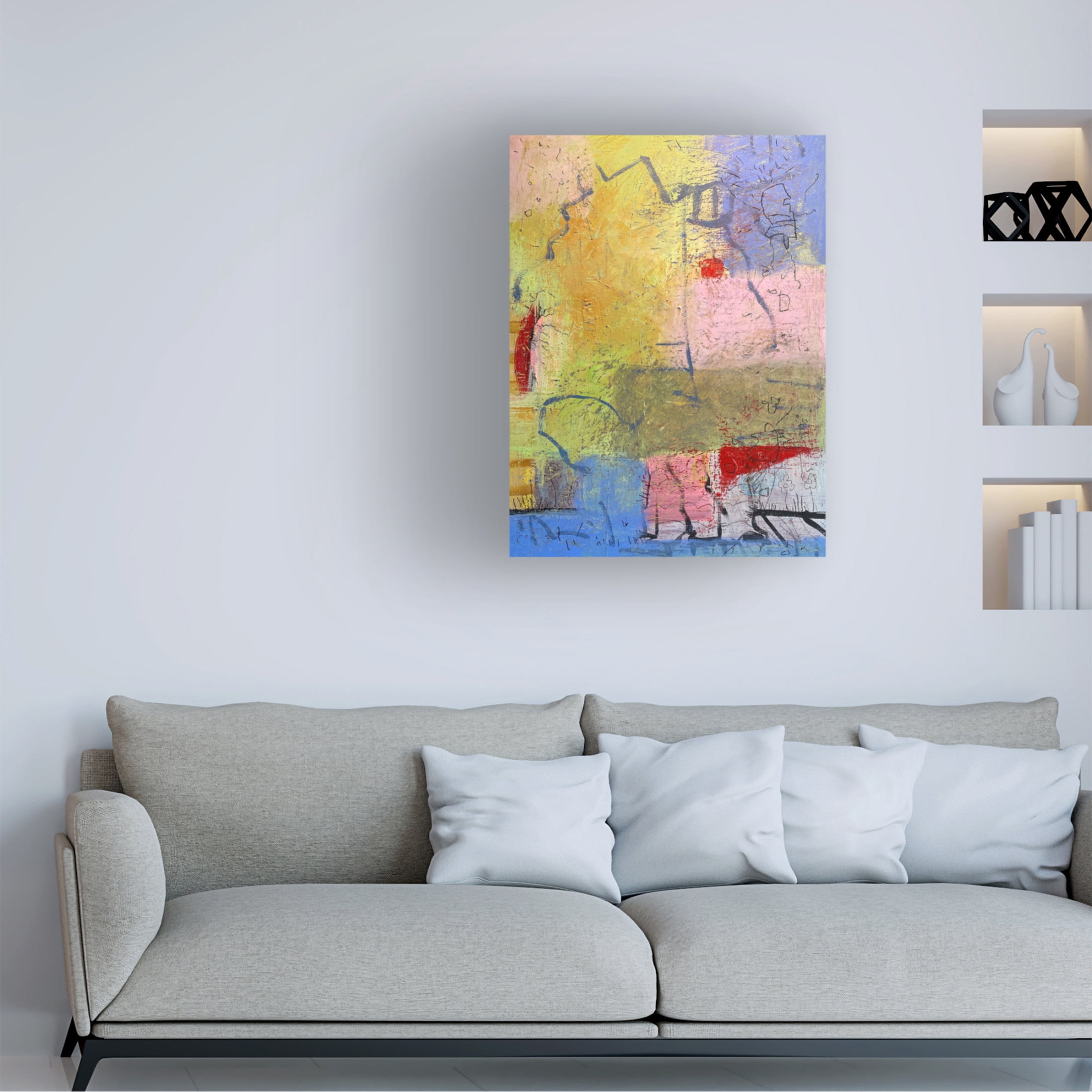 Canvas Wall Art - Randy Noble Fine Art 'Context' Wall Art for Living Room, Bedroom, or Office Décor by Trademark Fine Art - 35 x 47 Inches