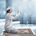 thumbnail image 5 of Islam Prayer Mat With Tassels Portable Muslim Praying Mat For Travel Soft Elegant Turkish Prayer Rug 70x108cm, 5 of 5