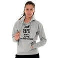 thumbnail image 5 of Keep Calm Love Dachshunds Dog Joke Hoodie Sweatshirt Women Men Brisco Brands M, 5 of 5