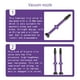 thumbnail image 4 of Greeniant Vástago de válvula de neumático sin cámara de 60mm para bicicleta Universal, 2 piezas, válvulas de neumático de aleación de aluminio para Ciclismo Violeta Greeniant OD022344-05, 4 of 6