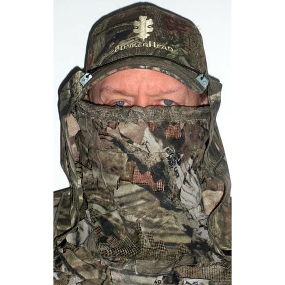 "BunkerHead No-Touch Facemask System – Realtree Leafy Camo"