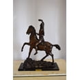 thumbnail image 2 of Nifao Remington Replica of The Scalp Bronze Statue – Home Decor Sculpture, 22"L x 6"W x 26"H, 2 of 12