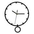 thumbnail image 2 of Reloj colgante de pared con péndulo silencio elegante adorno de pared reloj decorativo para sala de estar, oficina, cocina, decoración del hogar, 2 of 8
