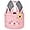 Plush-Pink, variant on Ayieyill Easter Basket, Bunny Easter Baskets with Cute Rabbit Ears Stripe, Easter Gift Baskets (Plush-Blue)