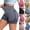 Black, variant on Sexlip Women's High Waisted Scrunch Butt Biker Shorts Stretchy Seamless Workout Running Bottoms Red XL