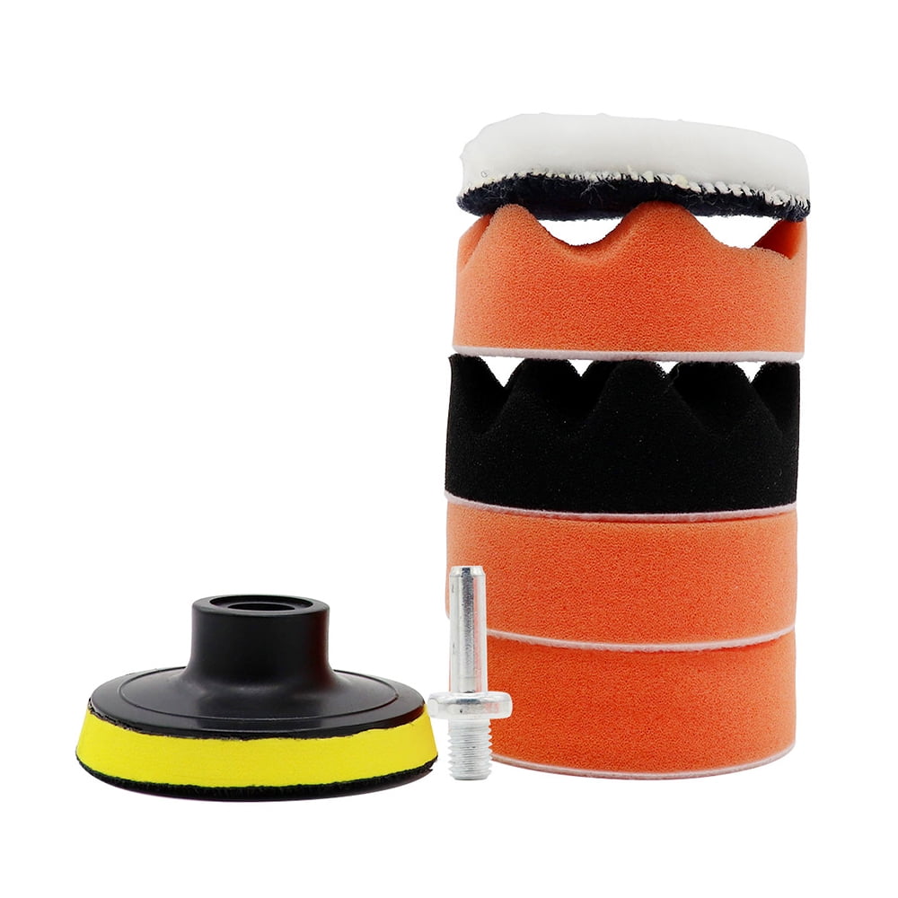 7Pcs Drill Buffing Sponge Pads Car Foam Polishing Pads Kit for Car