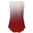 thumbnail image 5 of Red Women's Tanks, Women'S Plus Size Loose V Neck Sleeveless T Shirts Dot T Shirts Baggy T Shirt Sports Gym Work Shirts Strappy Casual Loose Summer Tee Top Blouse Tunic Ladies,Women's Tanks & Camis XX, 5 of 5