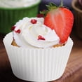 thumbnail image 4 of 100 Uds Mini moldes para cupcakes, tazas redondas para hornear pasteles, fundas para muffins, fiesta en casa, color blanco, 4 of 7