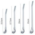 thumbnail image 2 of AMERTEER Spoon 2Pcs Straw Spoon Long Handle Mixing Yerba Mate Stainless Steel Bombilla Filter Teaspoon for Party, 2 of 6