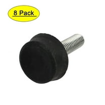 Unique Bargains M6x25mmx32mm Screw On Type Furniture Glide Adjustable Leveling Foot 8Pcs