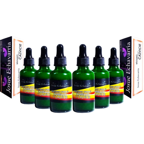 Set de 6 Botellas de Bálsamo Auxiliar en Tratamiento de Calvicie Josue Echavarria Natural