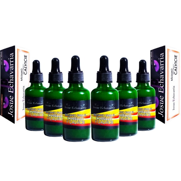 Set de 6 Botellas de Bálsamo Auxiliar en Tratamiento de Calvicie Josue Echavarria Natural