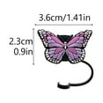 thumbnail image 6 of Hariumiu 2Pcs Straw Cover Beautiful Butterfly Shape Silicone Straw Lid Food-grade Straw End Plug for Home Party Bar, 6 of 7