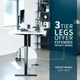 thumbnail image 6 of VIVO Electric 71” x 36” Stand Up Desk, White Table Top, Black Frame, 6 of 8