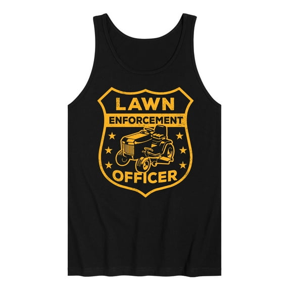 Instant Message - Lawn Enforcement Officer Badge - Men's Jersey Tank Top