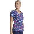 thumbnail image 4 of Dickies EDS Scrubs Top For Women V-Neck Plus Size DK700, 3XL, Denim Garden, 4 of 7