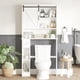 thumbnail image 4 of QinaQin Gabinete para baño sobre inodoro de 65.4 pulgadas, con puerta tipo granero y repisa ajustable, ideal para ahorrar espacio en baño o lavandería, 4 of 7