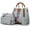 Gray, variant on HaoXianJian 4pc Set Handbags Women Shoulder Bag Purse Card Holders Shopper Large Tote Satchels