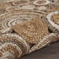 thumbnail image 5 of Multi-toned Intricate Circle Natural Jute Area Rug, 5 of 5