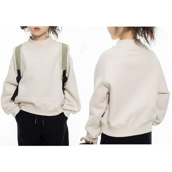 Sweatshirt Girls Long Sleeve White Sweatshirt Kids Crewneck Loose Fit Pullover Tops Winter Clothes 3-4 Years Boys Clothes Boys Girls Fashion