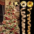 thumbnail image 3 of Cinta de luz de hadas para decoración navideña, adornos de árbol de Navidad para el hogar, 2023 lazos, cadena de luces, Navidad Natal, Año Nuevo, 2024, 3 of 4